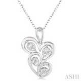 Silver Diamond Pendant