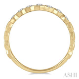 1/6 ctw Round Cut Diamond Stackable Band 14K Yellow Gold