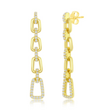 Sterl. S.- Gold filled Ear w/ Dia/Gem