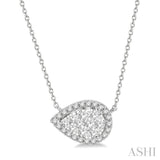 Pear Shape Lovebright Diamond Necklace