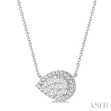 Pear Shape Lovebright Diamond Necklace