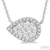 Pear Shape Lovebright Diamond Necklace