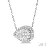 Pear Shape Lovebright Diamond Necklace