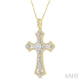 Lovebright Cross Diamond Fashion Pendant