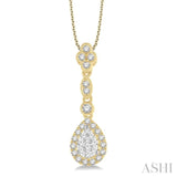 Pear Shape Lovebright Diamond Pendant