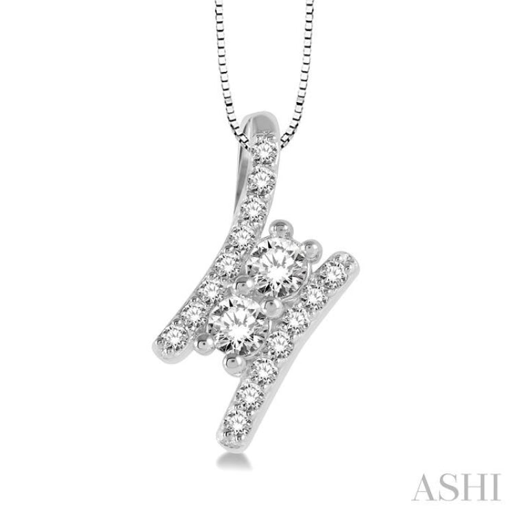 Black and White Diamond Necklace | Bijoux Majesty