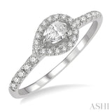 Pear Shape Petite Diamond Fashion Ring