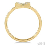 Wish Bone Petite Diamond Ring