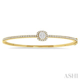 Stackable Cushion Shape Lovebright Diamond Bangle