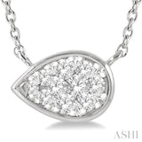 Pear Shape Lovebright Essential Diamond Necklace