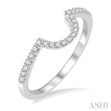 1/5 Ctw Round Diamond Wedding Band in 14K White Gold